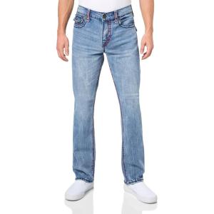 True Religion Mens Ricky Super T Flap 1/2″(Big Sandy Medium Wash With Rips)
