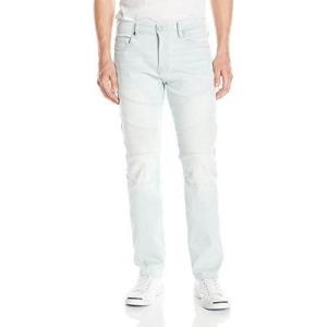 True Religion Men’s Rocco Moto Skinny Fit Jean(Light Daze)