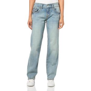 True Religion Women’s Ricki Relaxed Straight Flap Big T(Dolphin Azure)