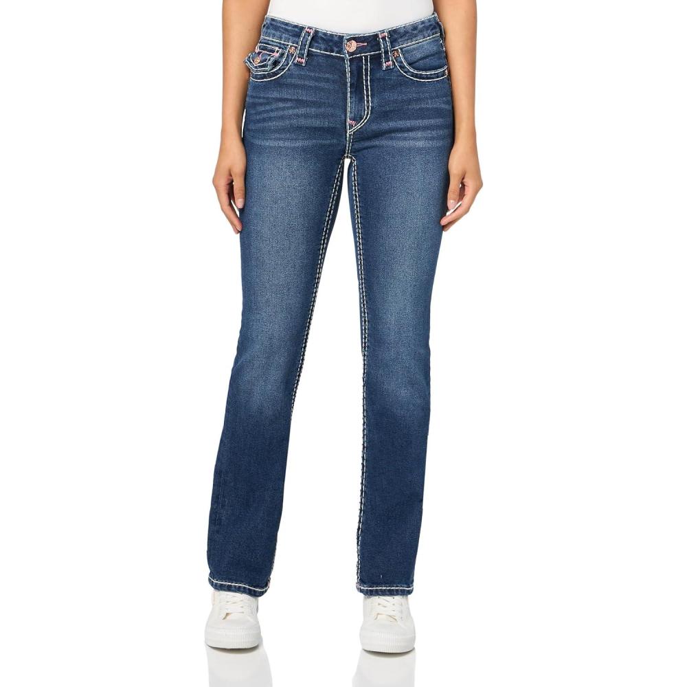 imageTrue Religion Womens Rhinestone Billie ST Sup T FlapPeriwinkle Peace