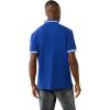 True Religion Men’s SS Buddha Patch Polo | Short Sleeve Polo Shirt with Buddha Logo(Mazarin Blue)