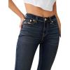 True Religion Women’s Jennie Mid Rise Curvy Fit Skinny Ankle Jean(Aizome)