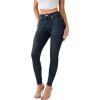 True Religion Women’s Jennie Mid Rise Curvy Fit Skinny Ankle Jean(Aizome)