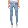 True Religion Womens Jennie Mid Rise Skinny Flap​ Super T(San Clemente)