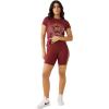 True Religion Women’s Sporty Biker Short(Tibetan Red)