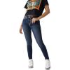 True Religion Womens Jennie Mr Super Skinny Super T(Medium Wash)