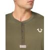 True Religion Mens Ss Bio Henley(Kalamata)