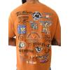 True Religion Mens Ss Multi Graphic Tee(Caramel Café)