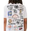 True Religion Mens Ss Multi Graphic Tee(Optic White)