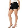 True Religion Womens Jennie Curvy Rolled Hem Short(Body Rinse Black)