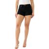 True Religion Womens Jennie Curvy Rolled Hem Short(Body Rinse Black)