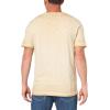 True Religion mens Ss Dyed Embro Henley(Travertine)