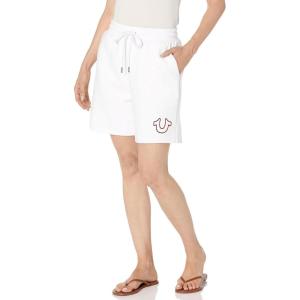 True Religion Womens Hs Gym Shorts(Optic White)