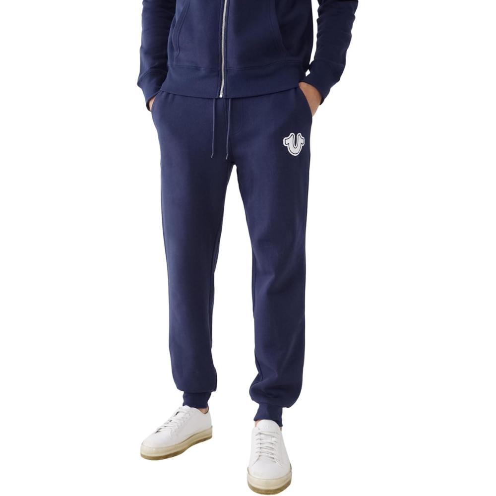 imageTrue Religion Mens Logo Horseshoe SweatpantAce Blue
