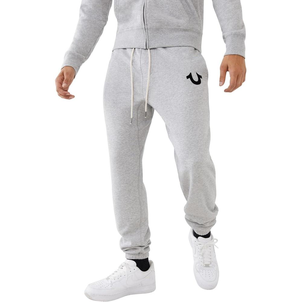 imageTrue Religion Mens Logo Horseshoe SweatpantHeather Grey