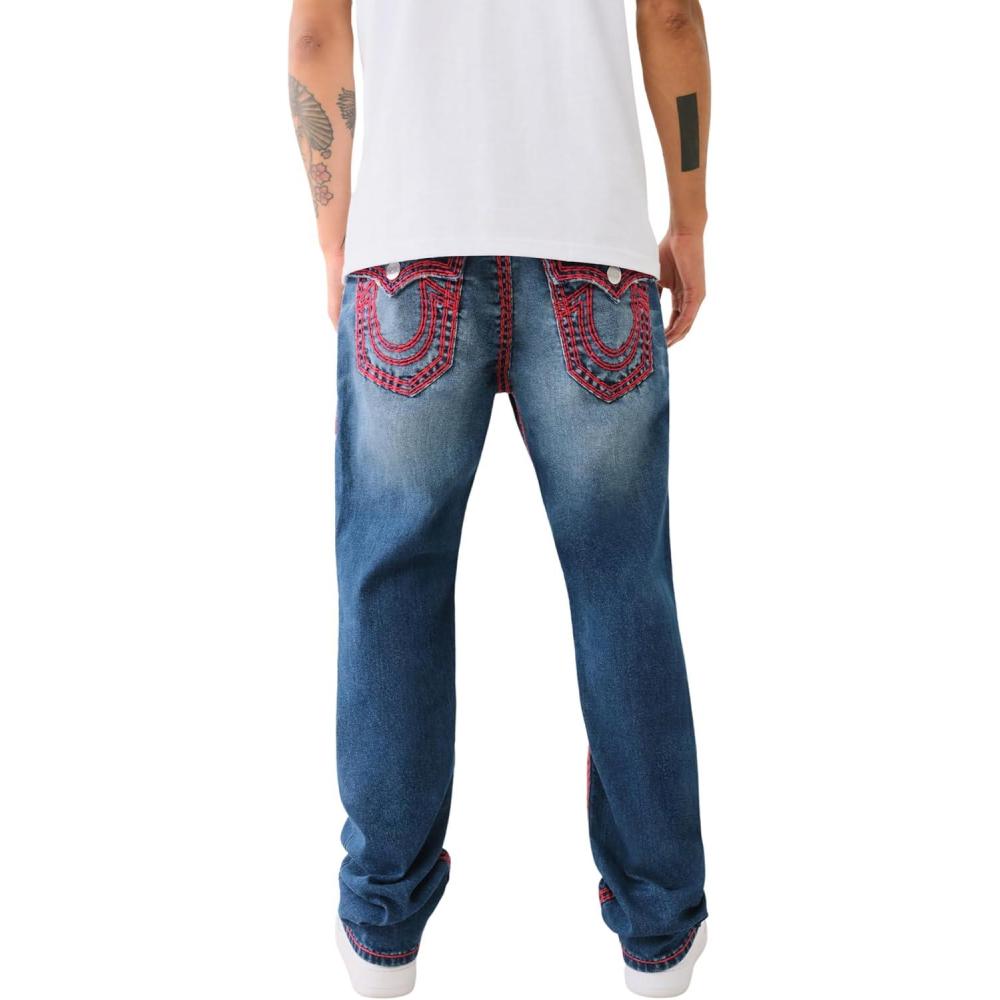 imageTrue Religion Mens Ricky Super Qt Flap 12quotMuphrid Dark Wash