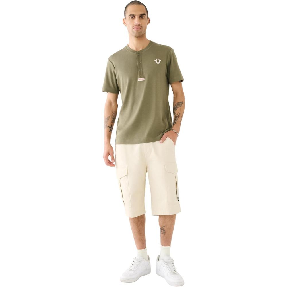 imageTrue Religion Mens Sn Classic Cargo ShortsTapioca