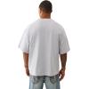 True Religion Men’s Forest Camo Oversized Tee – Short Sleeve Crewneck Graphic T-Shirt(H. Grey)
