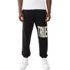 True Religion Men’s Knit Panel TR Jogger(Jet Black)