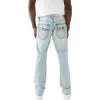 True Religion Mens Ricky Super T Straight Flap Jean(Kolari Light Wash)