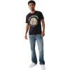 True Religion Men’s Tiger Face Bling Short Sleeve Tee – Casual Graphic Crew Neck T-Shirt-Jet Black(Jet Black)