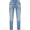 True Religion Mens Ricky Super T Straight Flap Jean(Light Breakers)