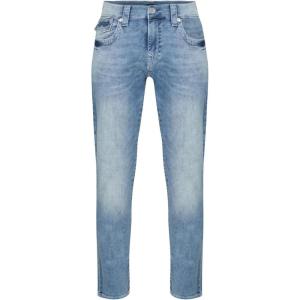 True Religion Mens Ricky Super T Straight Flap Jean(Light Breakers)