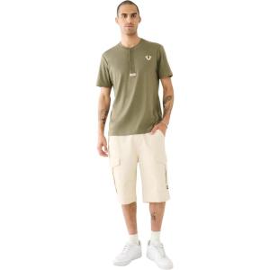 True Religion Mens Sn Classic Cargo Shorts(Tapioca)