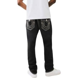 True Religion Mens Ricky Super T Flap 1.2″ Marled Rope Stitch(Loubet Black Wash)