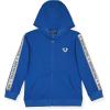 True Religion Boys 3 Piece Fleece Jogger Sets – Complete Hoodie, Tee & Sweatpants Outfit for Everyday Style(Blue-stone)