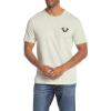 True Religion Men’s Double Puff Short Sleeve T-Shirt(Astro Sage)