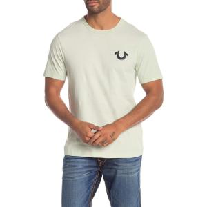True Religion Men’s Double Puff Short Sleeve T-Shirt(Astro Sage)
