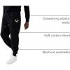 True Religion Mens Metallic Horseshoe Jogger(Black)