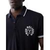 True Religion Mens Ss Buddha Face Polo(Jet Black)