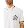 True Religion Mens Ss Buddha Face Polo(Optic White)