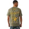 True Religion Men’s Short Sleeve University Tee– Crewneck Collegiate Logo(Kalamata)
