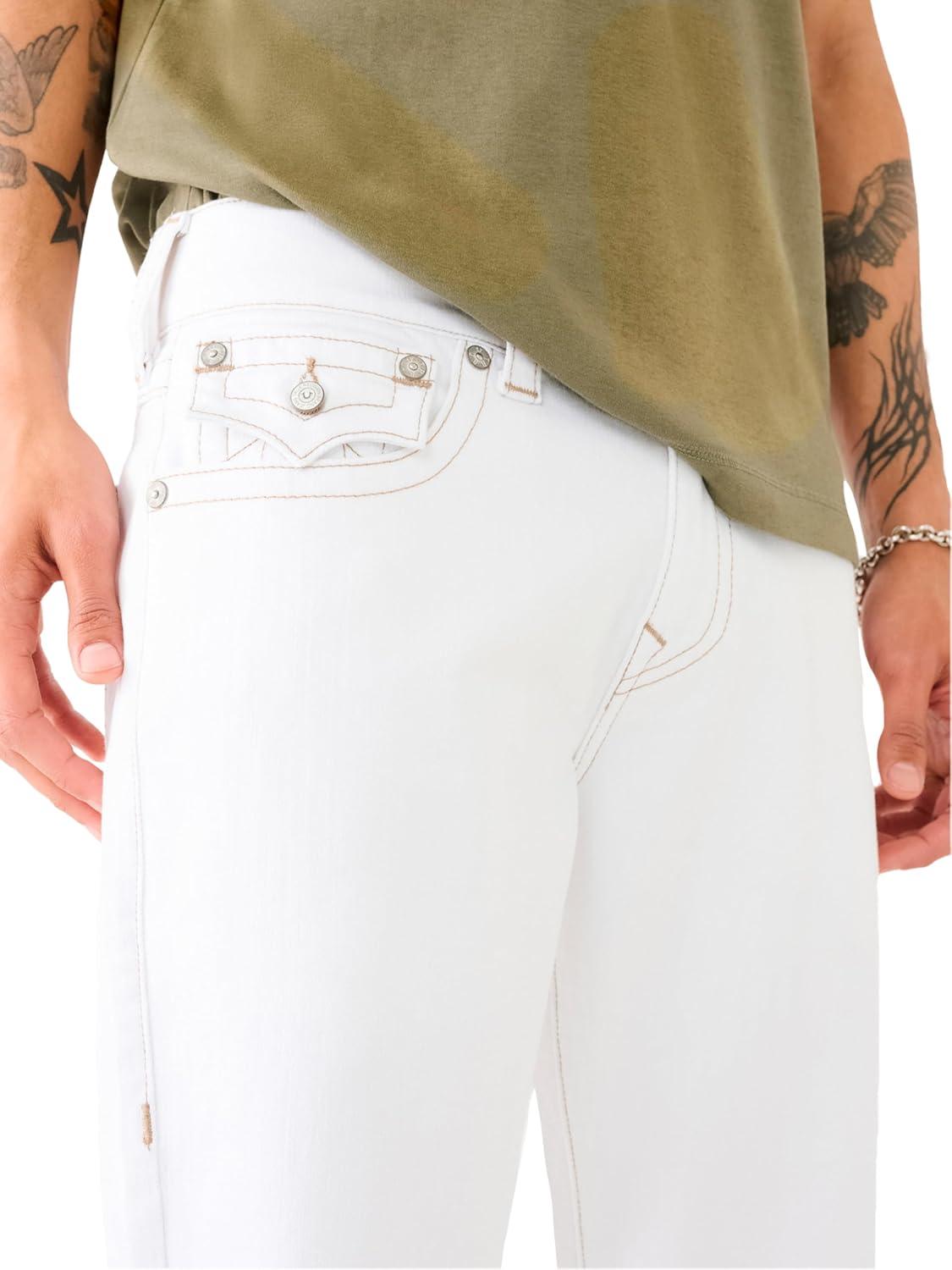 imageTrue Religion Mens Ricky Sn Flap 12quot ShortWhite