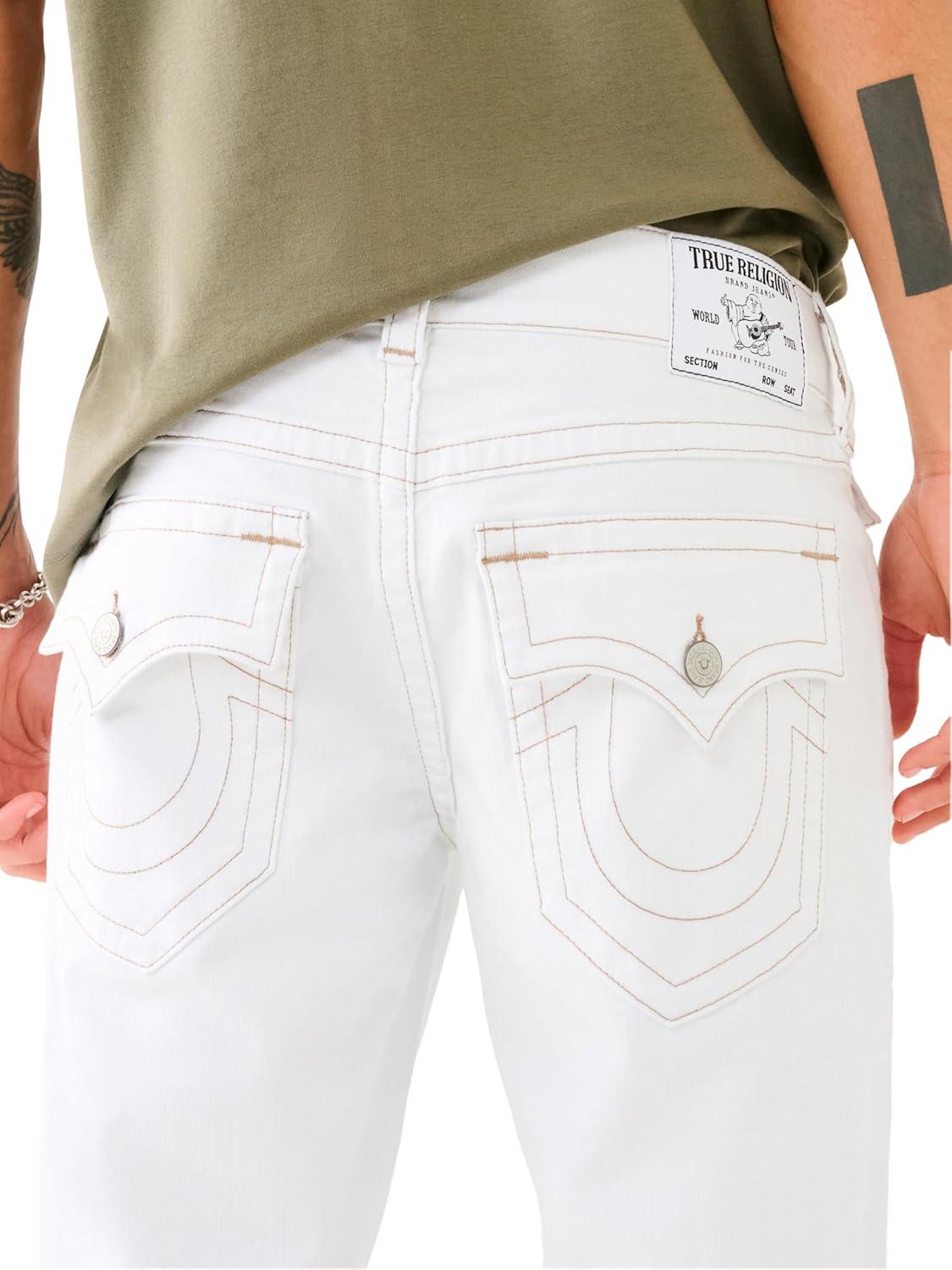 imageTrue Religion Mens Ricky Sn Flap 12quot ShortWhite