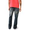 True Religion Men’s Ricky Single Needle Flap Yellowstone 1/2″(Wayne Dark Wash)