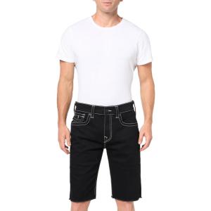 True Religion Mens Ricky Sn Flap 1/2″ Short(Rinse Black)