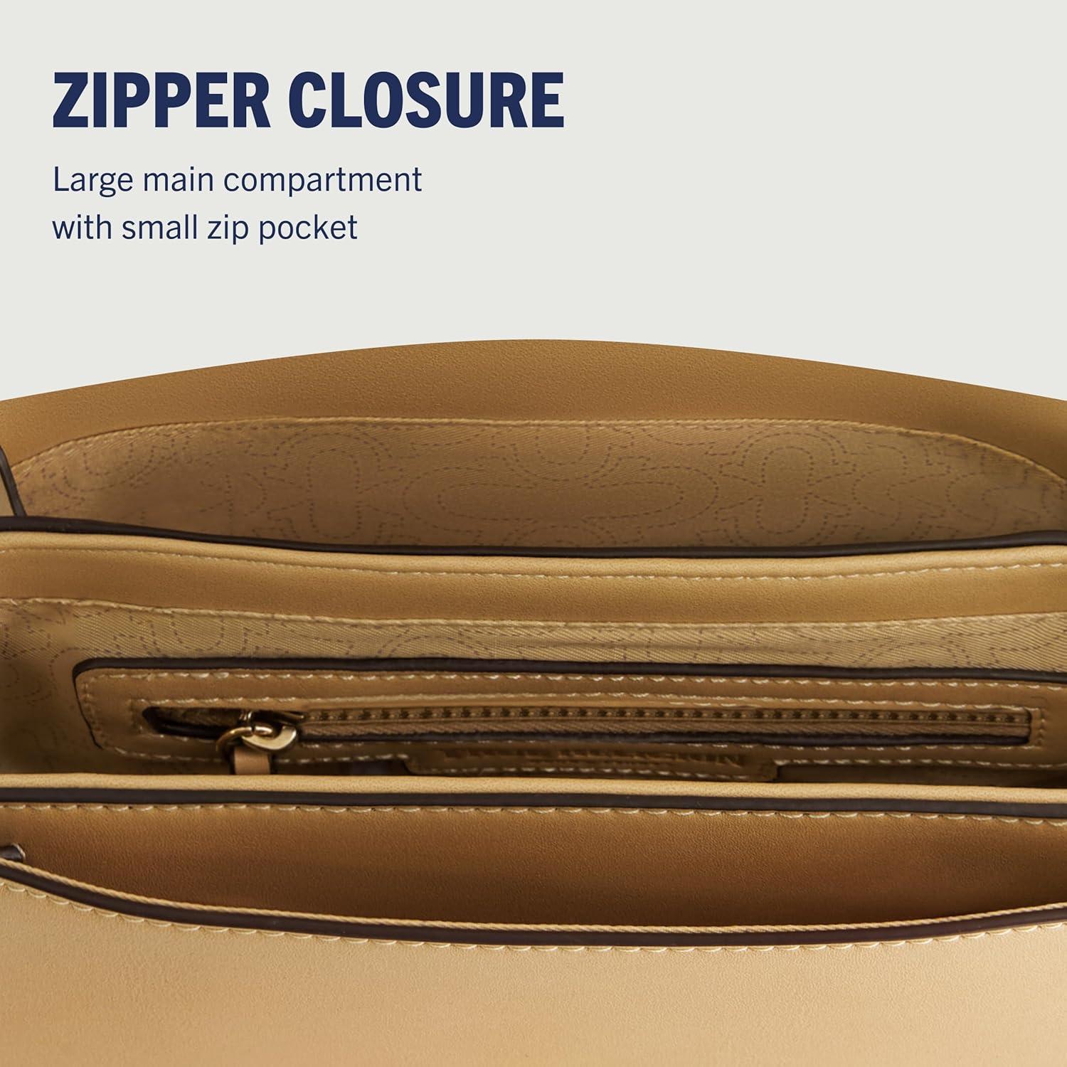 imageTrue Religion Tote Bag Womens Mini Handbag with Adjustable Shoulder StrapCamel