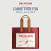 True Religion Large Tote Bag, Canvas Travel Carryall Shoulder Handbag(Red)