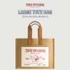 True Religion Large Tote Bag, Canvas Travel Carryall Shoulder Handbag(Tan)