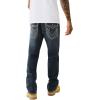 True Religion Men’s Billy Super T Flap 1/2″ Blue Black(Fleet Blue Black)