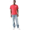 True Religion Men’s Ricky Super T 1/2″ Triple Logo(Groton Light Wash)