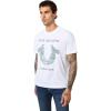 True Religion Men’s SS Embroidery Radio Wave Tee – Short Sleeve T-Shirt(Optic White)