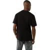 True Religion Men’s Short Sleeve High Density Tee – Casual Crew Neck T-Shirt(Jet Black)