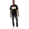 True Religion Men’s Short Sleeve High Density Tee – Casual Crew Neck T-Shirt(Jet Black)