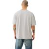 True Religion Men’s Short Sleeve Torn SRS Tee – Casual Graphic T-Shirt(Heather Grey)