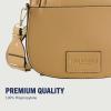 True Religion Tote Bag, Women’s Mini Handbag with Adjustable Shoulder Strap(Camel)